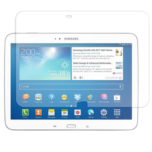 Película protetora de tela lcd transparente, película protetora para samsung galaxy tab 3 tab3 10.1 p5200 p5210