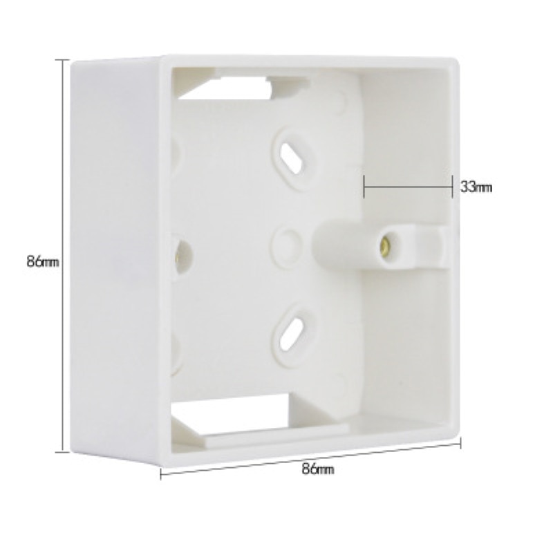 86 type Wall Switch Socket Box Mounting box Junction Base Box PVC Flame Retardant Bottom Box Surface Mounted on the wall