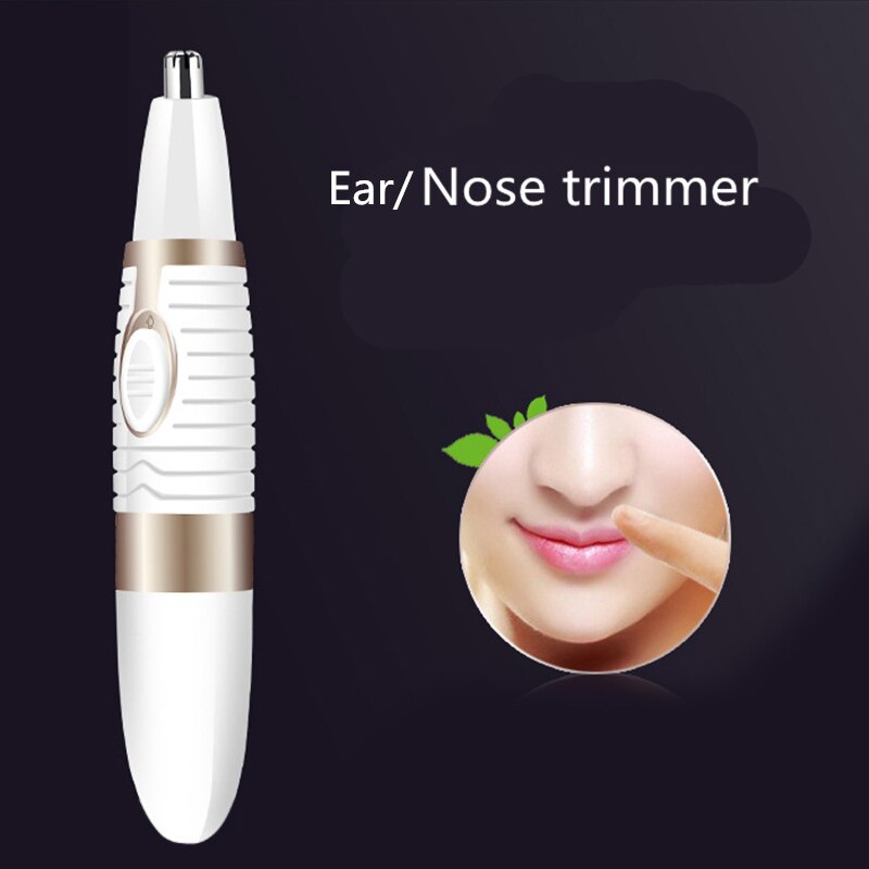 3 in 1 batteri næse- og øretrimmer kvinder epilator ansigt krop hårfjerning dame multifunktionel hårklipper skønhedsværktøj 40d