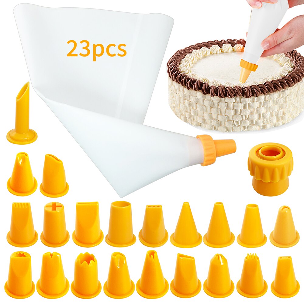 164PCS/Set Multifunction Cake Turntable Set Cake Decorating Tools Kit Pastry Nozzle Fondant Tool Kitchen Dessert Baking Supplies: Pink