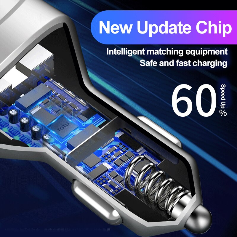 3 in 1 qc 3,0 fast car charger with cable for iphone 13 12 11 samsung xiaomi huawei micro usb type c fast mobile phone charging charger