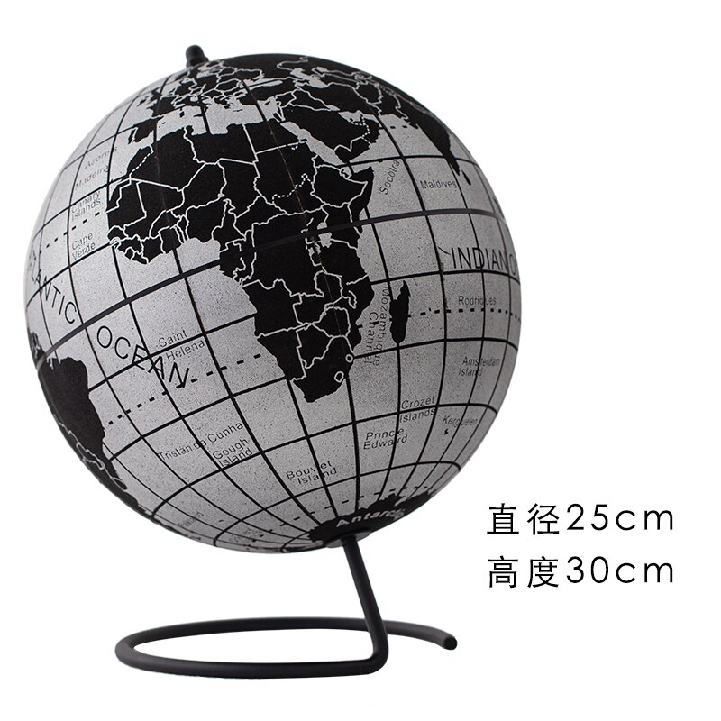 15/18/21/25Cm Engels Kurk Globe Geografie Onderwijs Levert Creatieve Meubels Eenvoudige Decoratie Fotografie Decoratie props