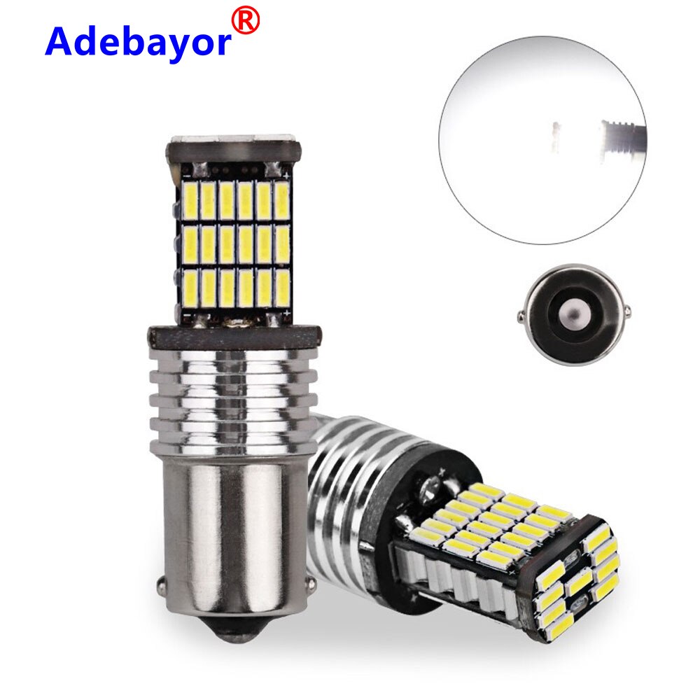 20Pcs 1156 45 Smd P21w BA15S 4014 Led Canbus Geen Fout Auto Staart Lamp Remlicht Auto Backup Reverse lamp