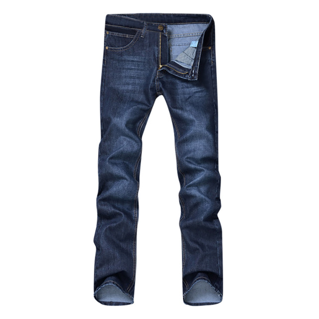 CHOLYL hombres Denim Jeans Casual Otoño Invierno algodón Hip Hop Pantalones Hombre suelto trabajo largo Hombre Pantalones vaqueros de corte Slim de Denim: 36