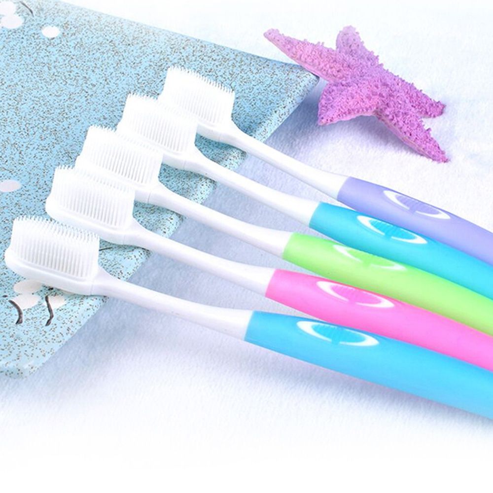 1pc ultra bløde tandbørster nano børste bærbare bløde hår tandbørste miljøvenlige børster oral rengøring plejeværktøj