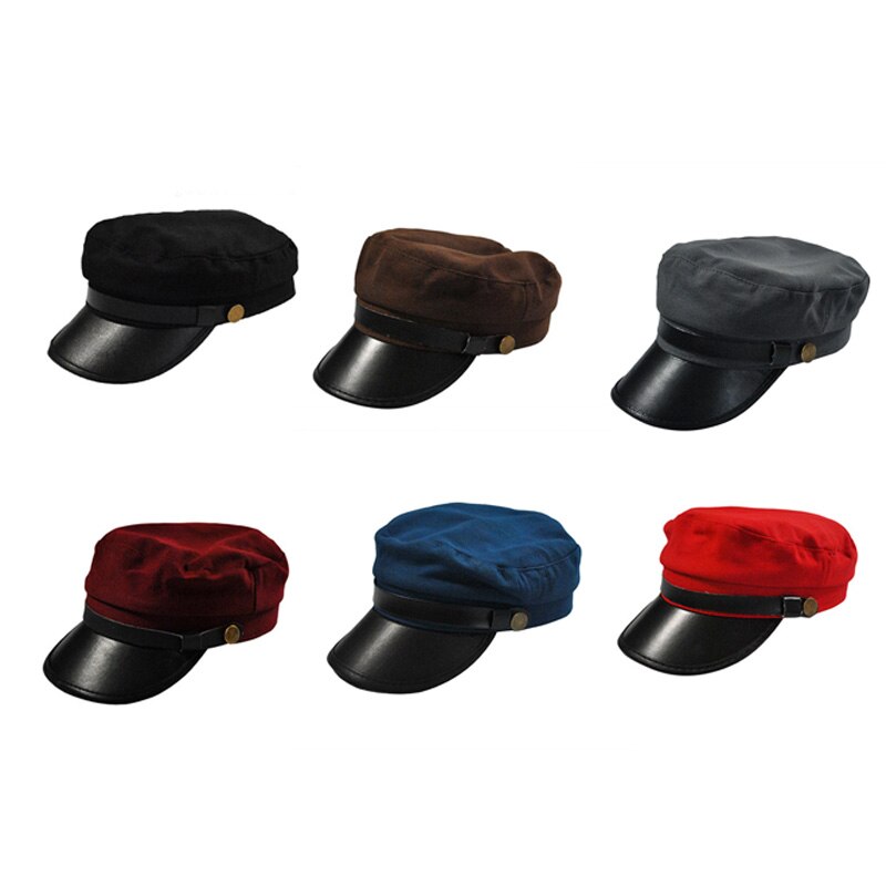 Men Women Casual Cap Flat Top Vintage Simple Chic Breathable Hat TT@88