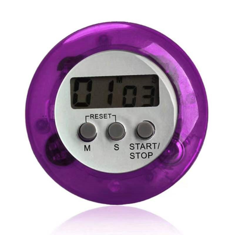 Five kinds of color Circular LCD digital kitchen countdown timer Cooking counter Reverse timer alarm clock magnetic