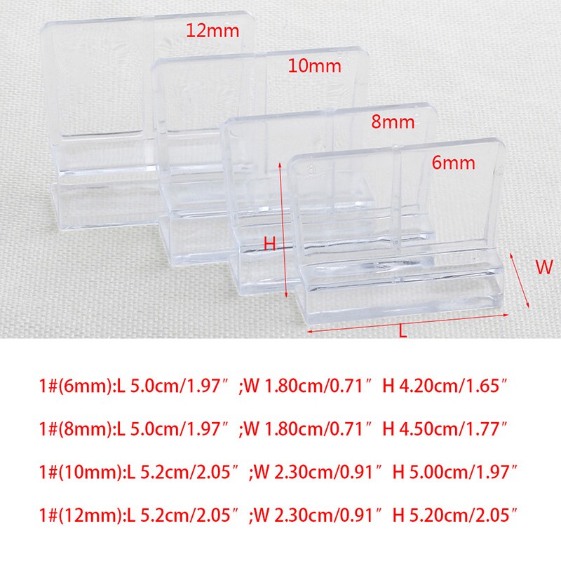 6Mm Aquarium Aquarium Acryl Clips Glas Cover Ondersteuning Houders 1Pc Q0KA