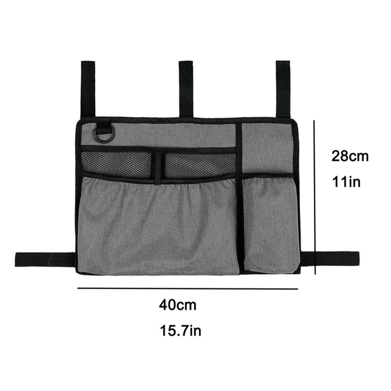 Walker Bag Basket with Cup Holder Suit for Adult Folding Walkers Seniors, Elderly, Handicap Carry Storage Pouch Organizer: black