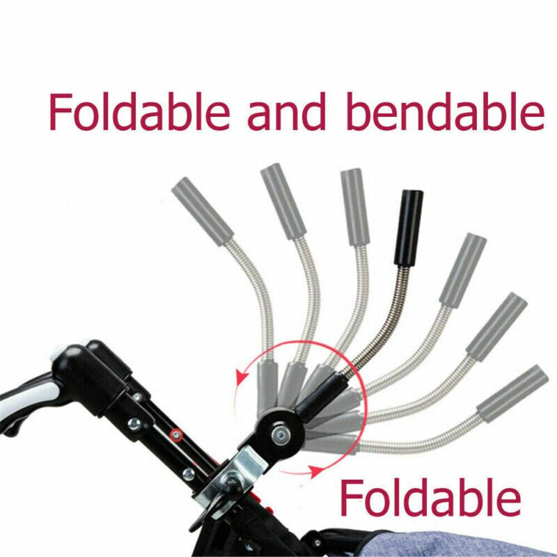 Universal Baby Foldable Bendable Parasol Umbrella UV Protection Stroller Pram Buggy