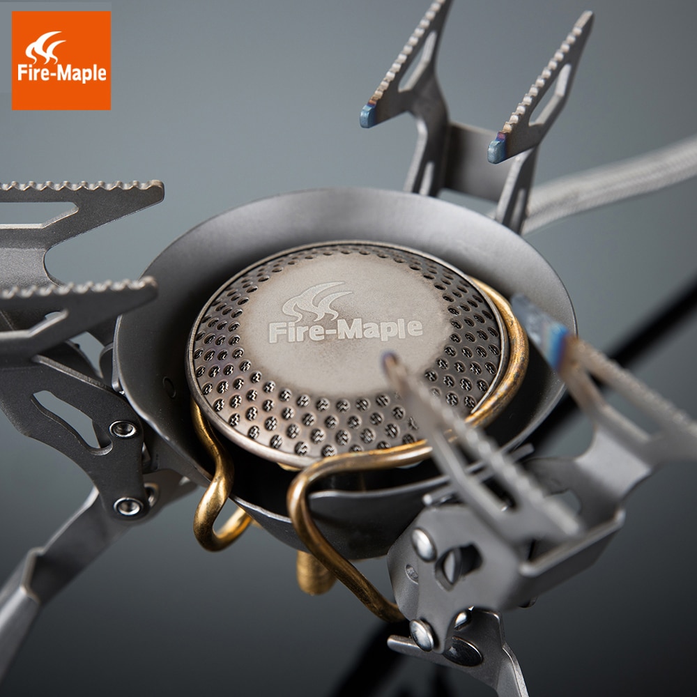 Fire Maple Titanium Gas Burners Camping Equipment Ultralight Foldable Burners FMS-100T Split Gas Stove Outdoor Camping Stoves