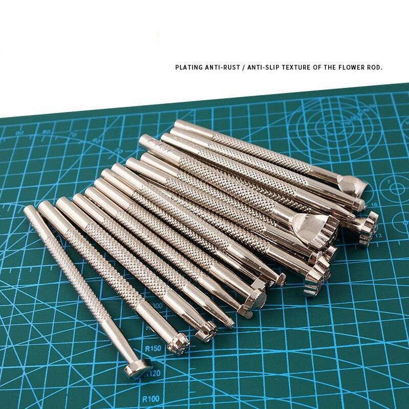 Outil d'impression du cuir, ensemble de sculpture manuelle, couture à la main, accessoires artisanaux multifonctions, de , nouveauté , pièces/ensemble