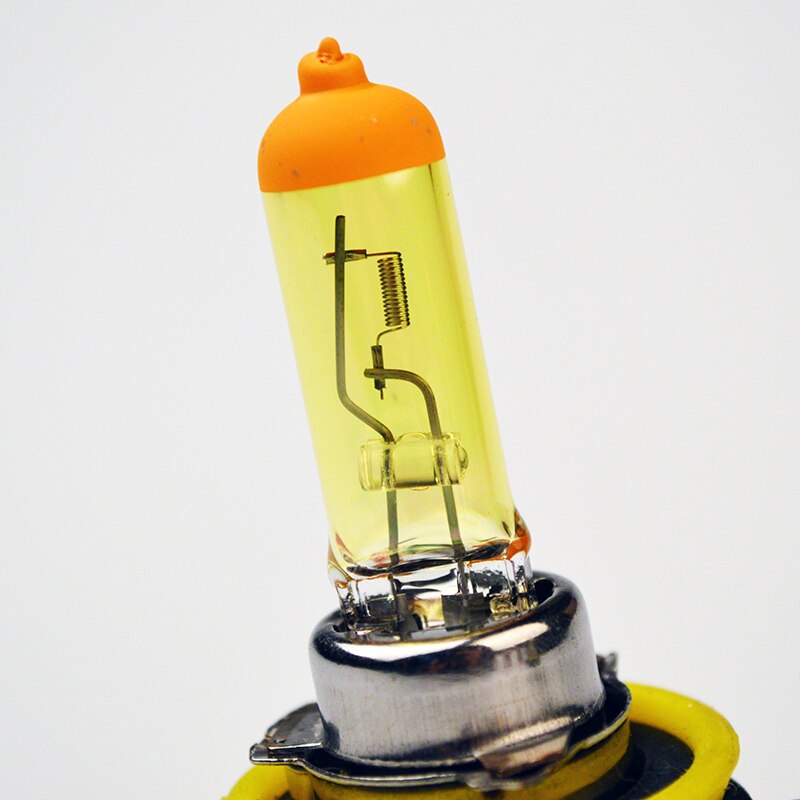 Hippcron H11 Geel Halogeenlamp 12V 55W 2 Stuks PGJ19-2 3000K Auto Lamp Quartz Glas Auto Fog licht