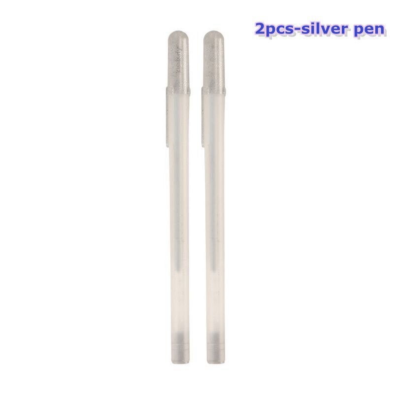White Marker Pens Permanent Art Marker Graffiti Metalic 0.8mm Gold Silver White Gel Pen Comic Sketch Drawing Art Supplies: Light Grey