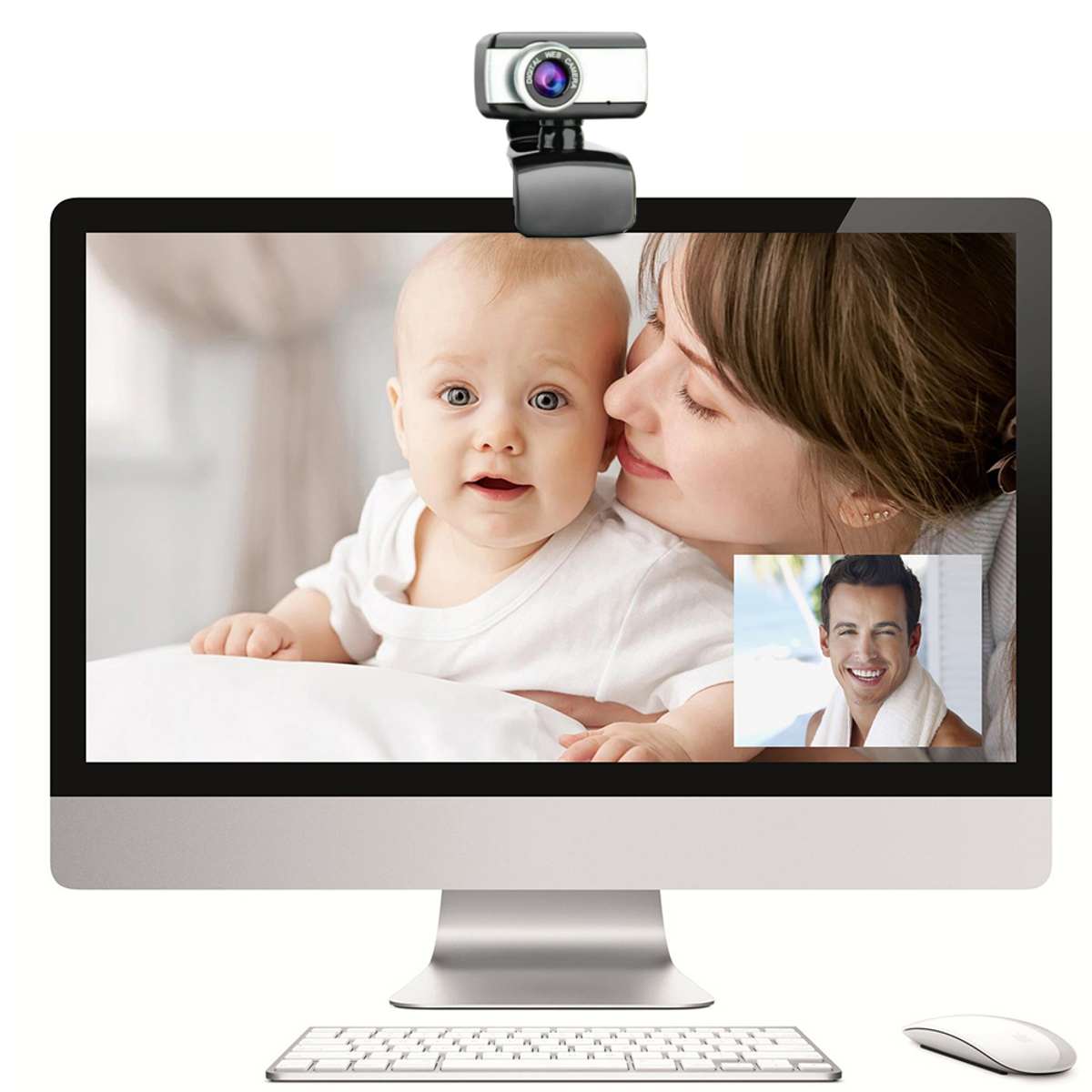 Kamera webcam 1080p hd langaton usb hd -verkko keskeytetty automaattitarkennus verkkokamera pc -kannettavan tietokoneen työpöydälle