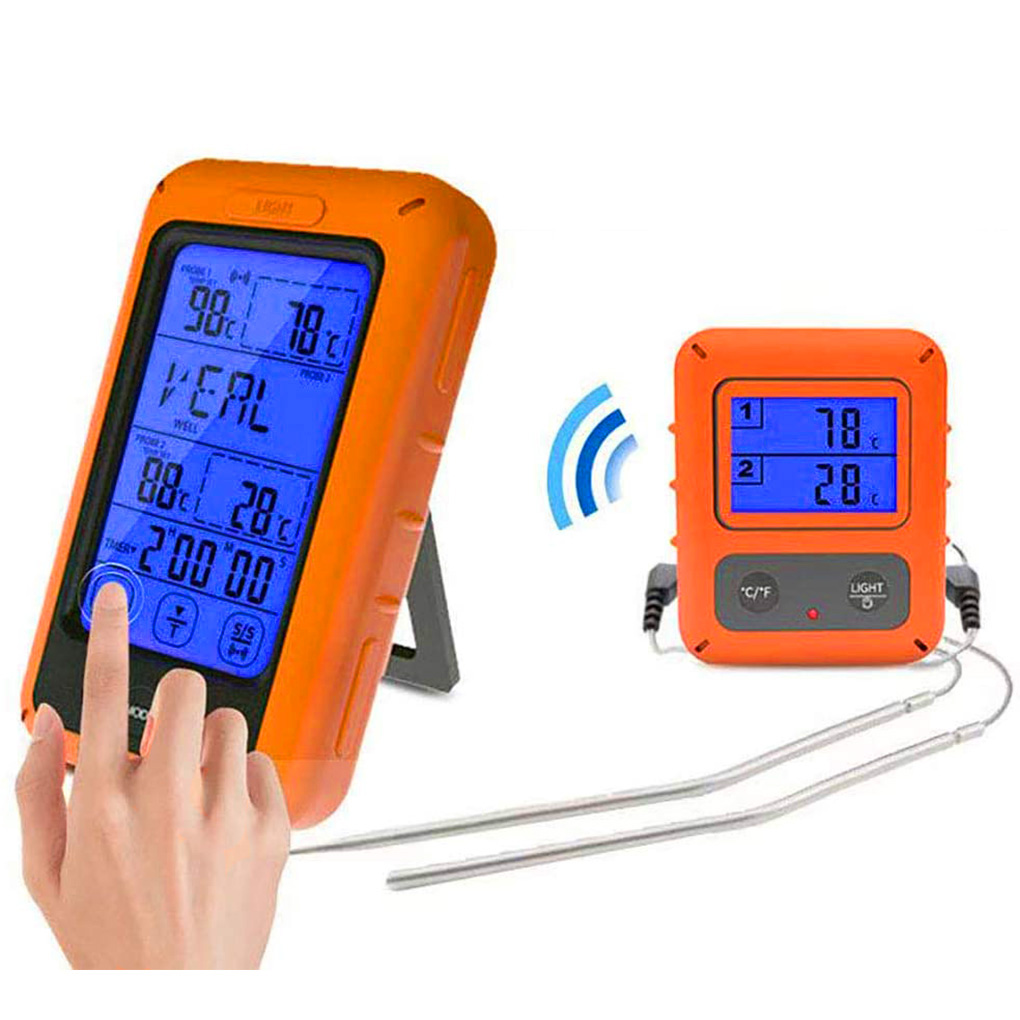 Koken Thermometer Draadloze Keuken Thermometer Digitale Vlees Temperatuur Meter Gauge Met Probes