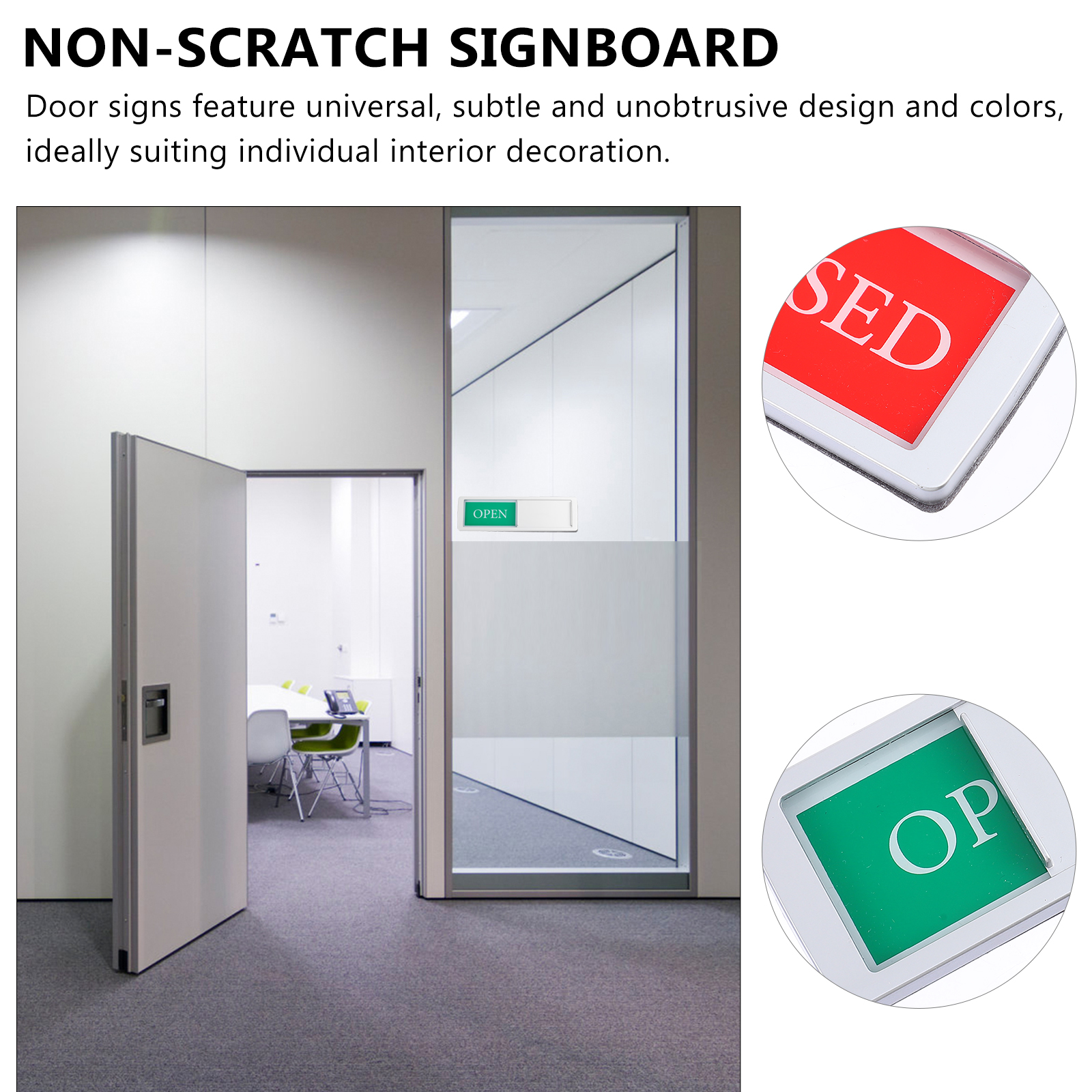 Sichtschutzschild, magnetisches Schiebeschild, offen/geschlossen, für Toilette, Besprechungsraum, Büro, Schild „Bitte nicht stören“-Schilder, Zimmer besetzt, Anzeige