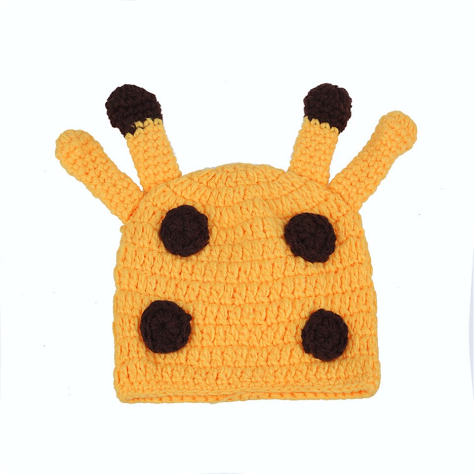 Newborn Baby Crochet Deer Outfits Knitted Infant Photography Props Boys Animal Costume Baby Crochet Clothing Set MZS-14107