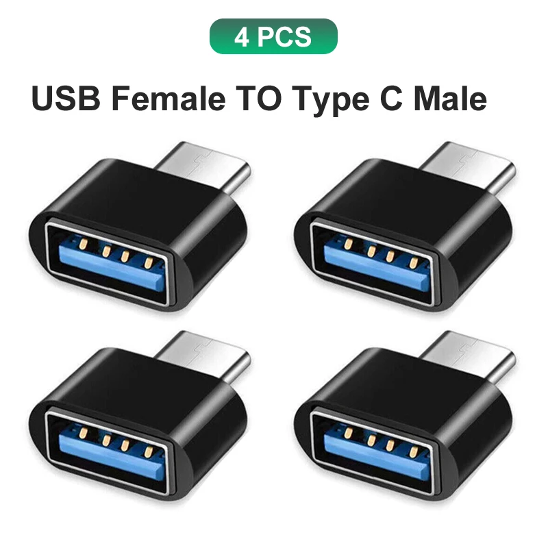 NNBILI OTG USB 3.0 do adaptera typu C typu c żeński na USB męski konwerter dla Macbook Xiaomi Samsung złącze OTG: Różowy