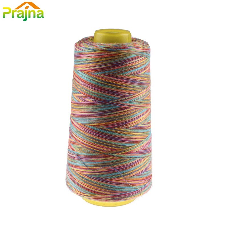 Goedkope Multicolor Naaigaren Spool 3000Y 40S/2 Polyester Industriële Naaigaren Machine Naaien Suppiles: Colour H