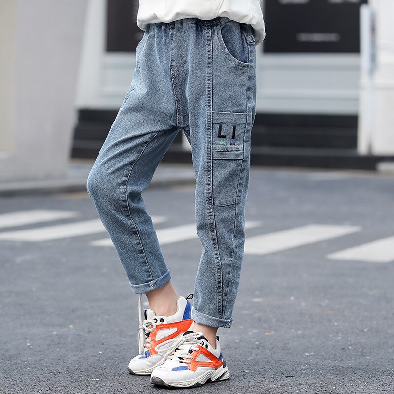 IENENS-pantalones vaqueros largos para niños, ropa de 3 a 9 años