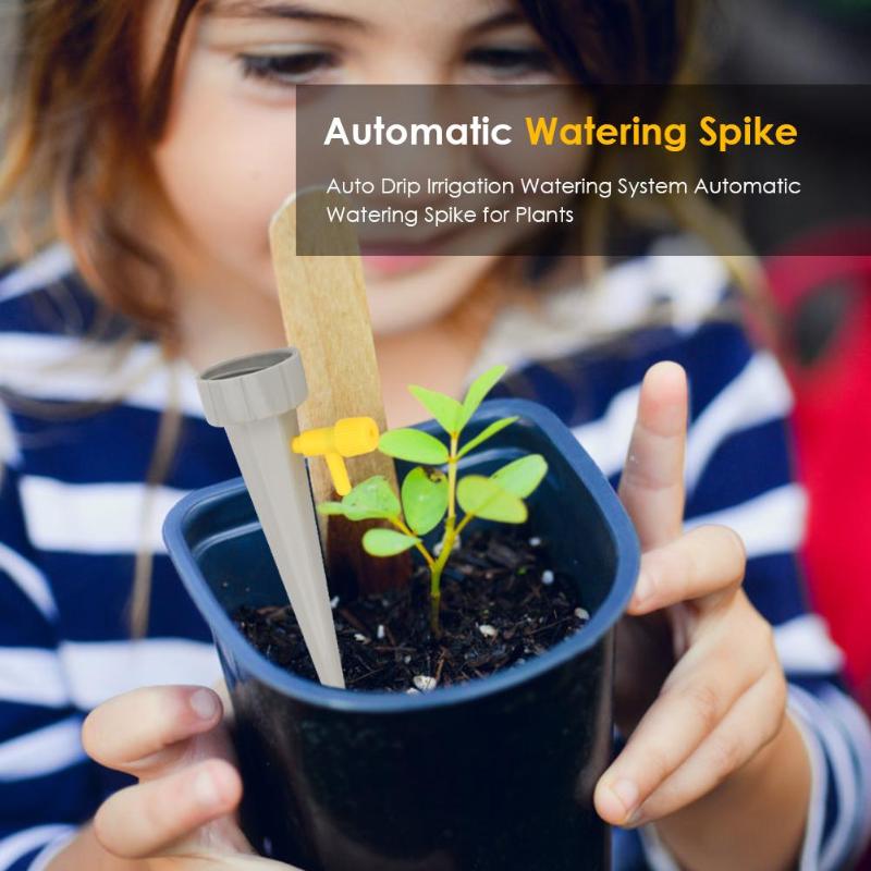 12 stuks automatische watergeefsystemen met spikes, automatische druppelirrigatie voor kamerplanten, bloemen, huishoudelijke watergeefsystemen, flesdruppelirrigatie