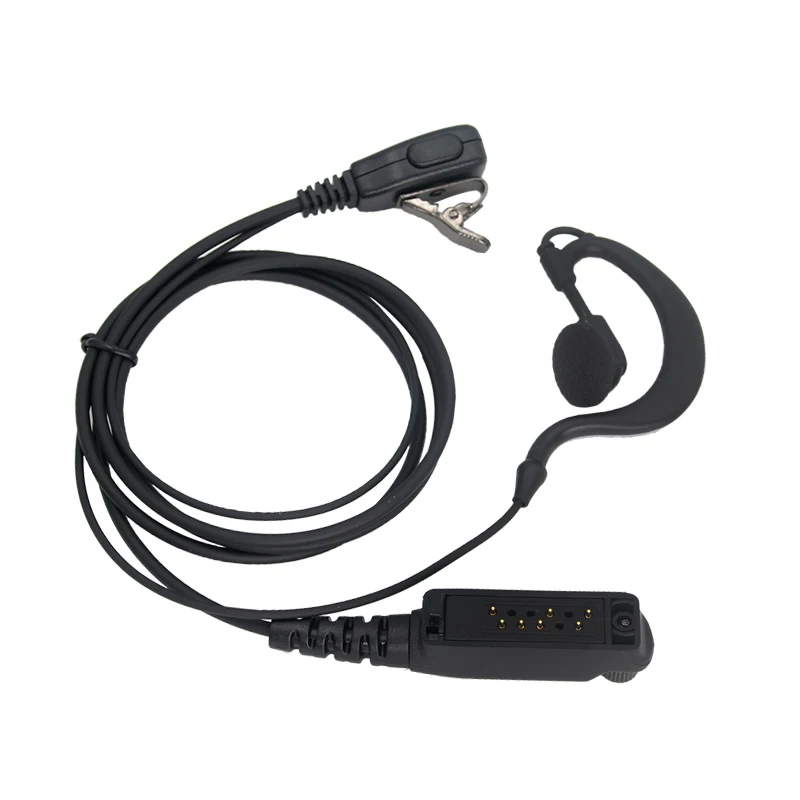 XIERDE Headset Für SEPURA STP8000 STP8030 STP8035 STP8038 STP8040 STP8080 Walkie Talkie Zwei Weg Radio Kopfhörer Mic: Schwarz