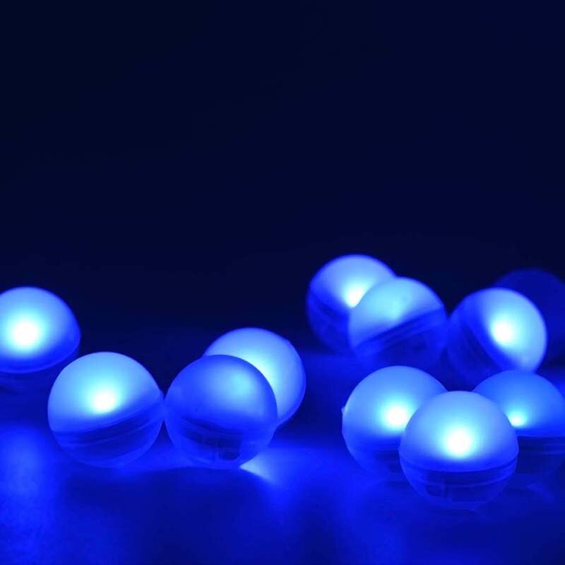 IP68 Waterproof RGB Underwater Submersible light LED Ball Floating Swimming Pool Vase Light for Vase Wedding Party Baby Shower: Blue