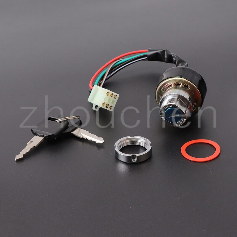 Contactslot 6 Draad W/ 2 Sleutels Voor Auto Motorf... – Vicedeal