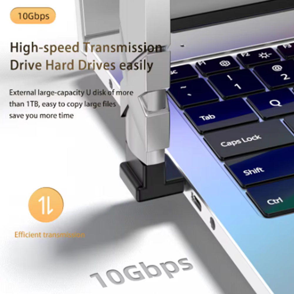 90/180 -graders vinkel c-adapter c usb c otg till usb-omvandlare u-formad usb -c 3.0 -kontakt för android-dator, telefon, surfplatta