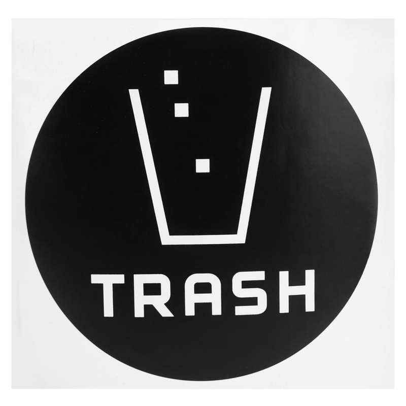/Set Recycle Sticker Sign Decal Compost Sticker for Trash Cans