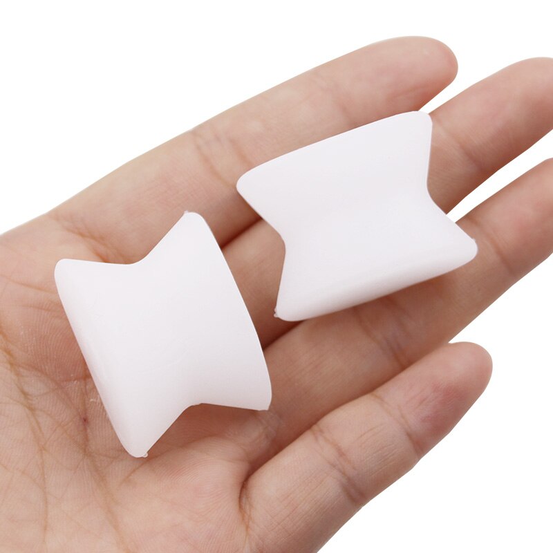 1 Paar Teenseparators Spacer Stijltang Duim Vinger Grote Voeten Apparaat Pad Teen Pads Duim Valgus Corrector Relief Voet Bunion