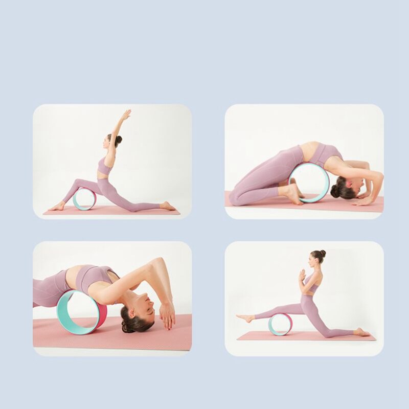 Yoga Wiel Roller Body Building Gym Workout Fitnessapparatuur Pilates Cirkels Tpe Yoga Roller En Brancard