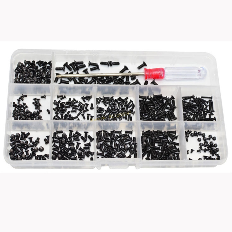 Laptop Screws set 600 Pcs for Lenovo HP Dell Samsung ASUS Acer MSI Toshiba Sony and other Notebook Shell Screws with Box
