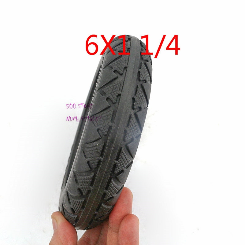 6X1 1/4 solid tires 6 inch electric scooter Mini electric car non inflatable solid tyres