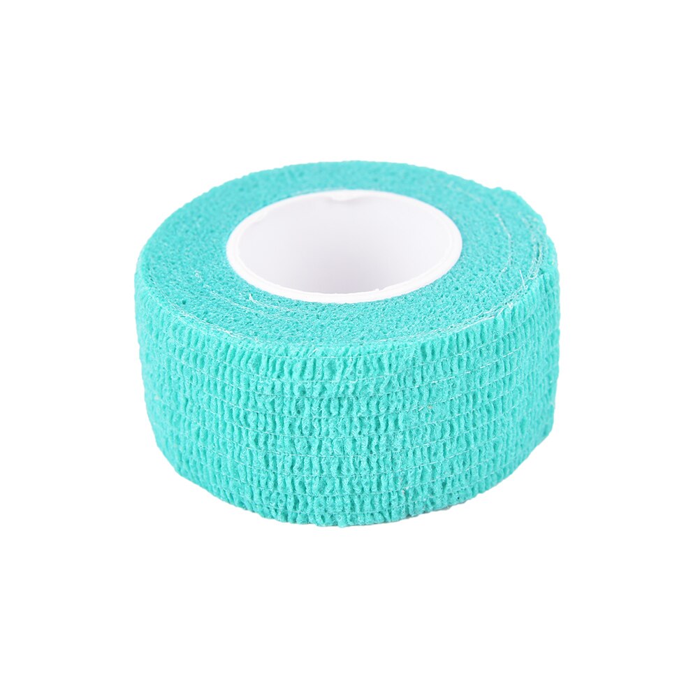 2.5cm x 4.5m 1 st sammanhängande flexibelt bandage bomull sammanhängande bandage sportband självhäftande elastiskt bandage 11 färger: Grön