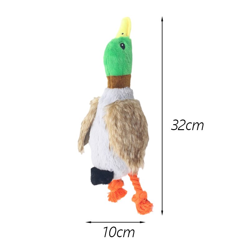 Teeth Cleaning Pet Dog Chew Toys for Small Medium Dogs French Bulldog Pug Squeaky Puppy Cat Plush Toy masoctas Shop Accessorios: Wild Duck Rope