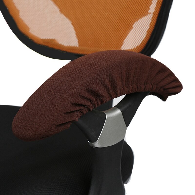 2pcs/pair Chair Armrest Cover Computer Chair Arm Protectors Couch Elastic Coffee Tub Sofa Armchair Cover Elbow Arm Rest Covering: Coffee Armrest Cover