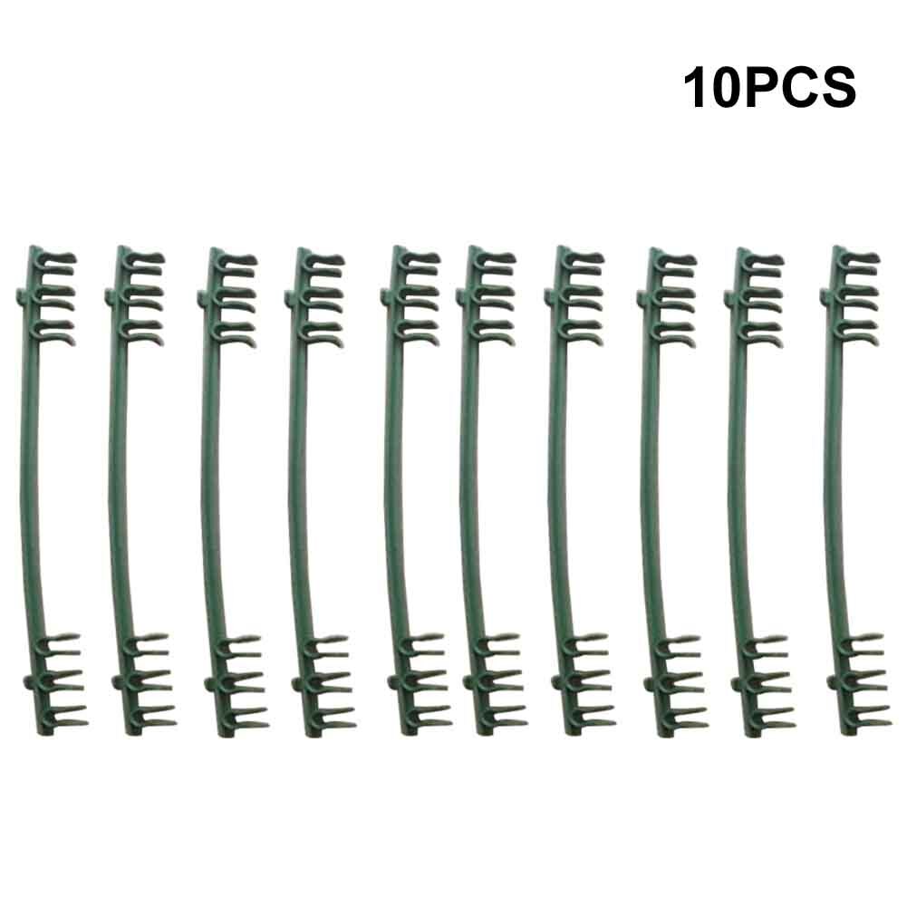 10pcs Flexible Outdoor Garden Balcony Expandable Plastic Trellis Connectors Arms Tomato Cages Buckle Plants Stakes Reusable Home
