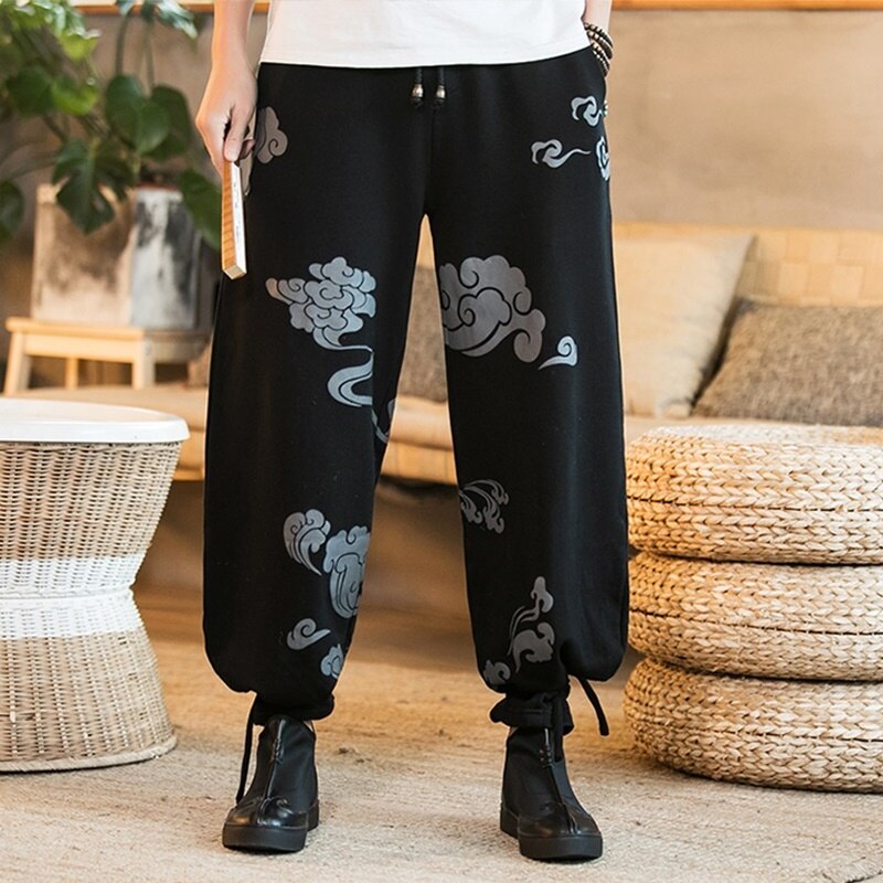 Traditional chinese clothing for men casual pants trousers chinese market online men pants casual trousers TA009