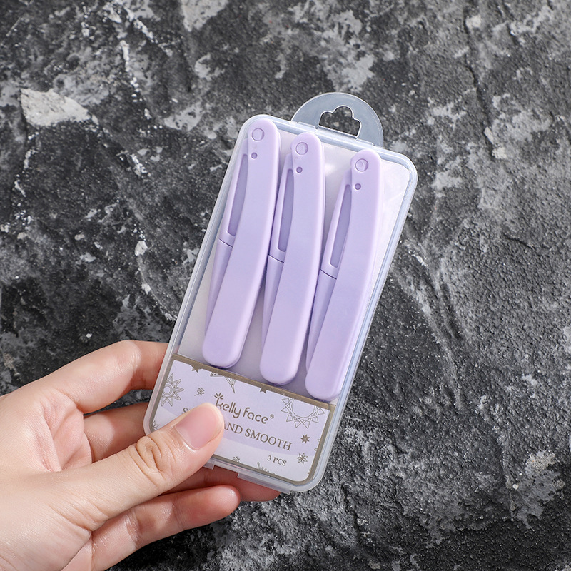 1/3/10Pcs Facial Razor Wenkbrauw Scheermes Trimmer Scheerapparaat Gezicht Bikini Ontharing Makeup Tools Vrouwen Haar remover Beauty Accessoires: WHITE