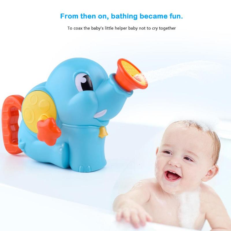 Baby Bad Speelgoed Cartoon Olifant Kids Funny ABS Float Spray Water Bad Speelgoed Willekeurige Kleur