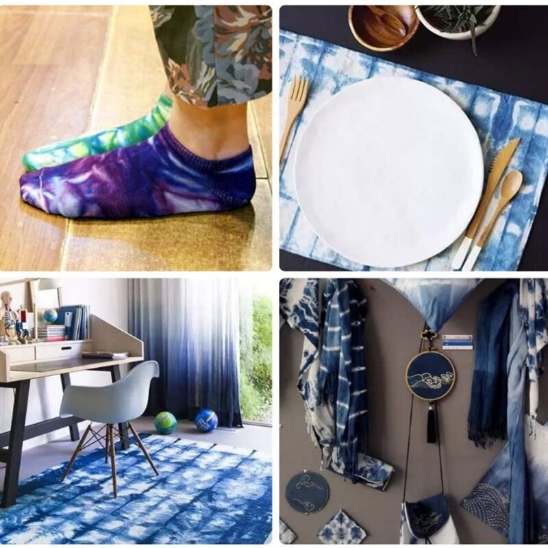 DIY Tie Dye Kit Kids Tie Dye Art Set One-Step Adults Fabrics Dye Paints Supplies B85E