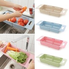 Retractable Sink, Panning Basin, Drain Basket, Rectangular Plastic Fruit, Kitchen Sink, Dish Storage