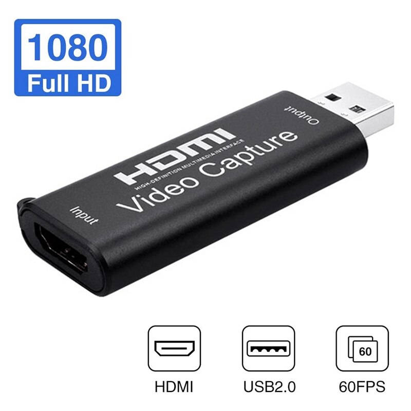 HDMI Video Capture Card o Video Capture Card HDMI to USB2.0 1080P HD Record Suitable: Default Title