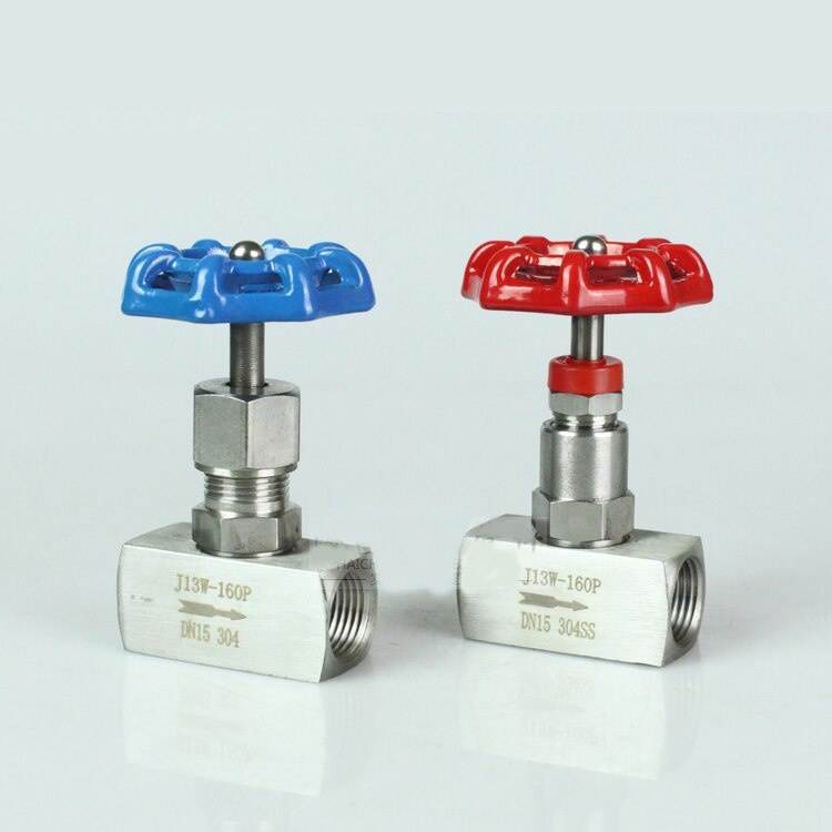 1 PCS J11W/J13W-160P 304 Stainless Steel Needle Valve Female Thread Globe Valve Shut-off Valve