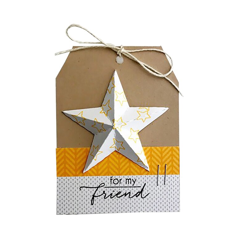 Stereo Five-Pointed Star Craft Metal Cutting Frame Templates Scrapbooking Embossing Paper Cards Photo Album Craft Stencils Dies