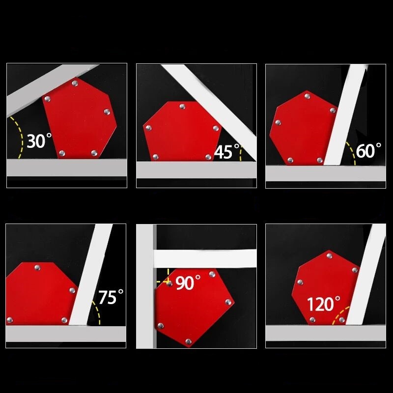 Multiangle Welding Magnetic Tool Positioner Welding Angle Auxiliary Fixing Clip Neodymium Strong Magnet Right Angle Bevel Fixed