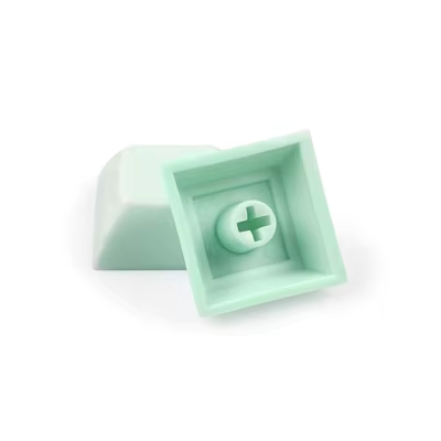 DSA Blank 1u 1.4mm PBT Mechanical Keyboard Keycap Short Ball Cap Transparent Color Black White Pink For MX Switch: Red