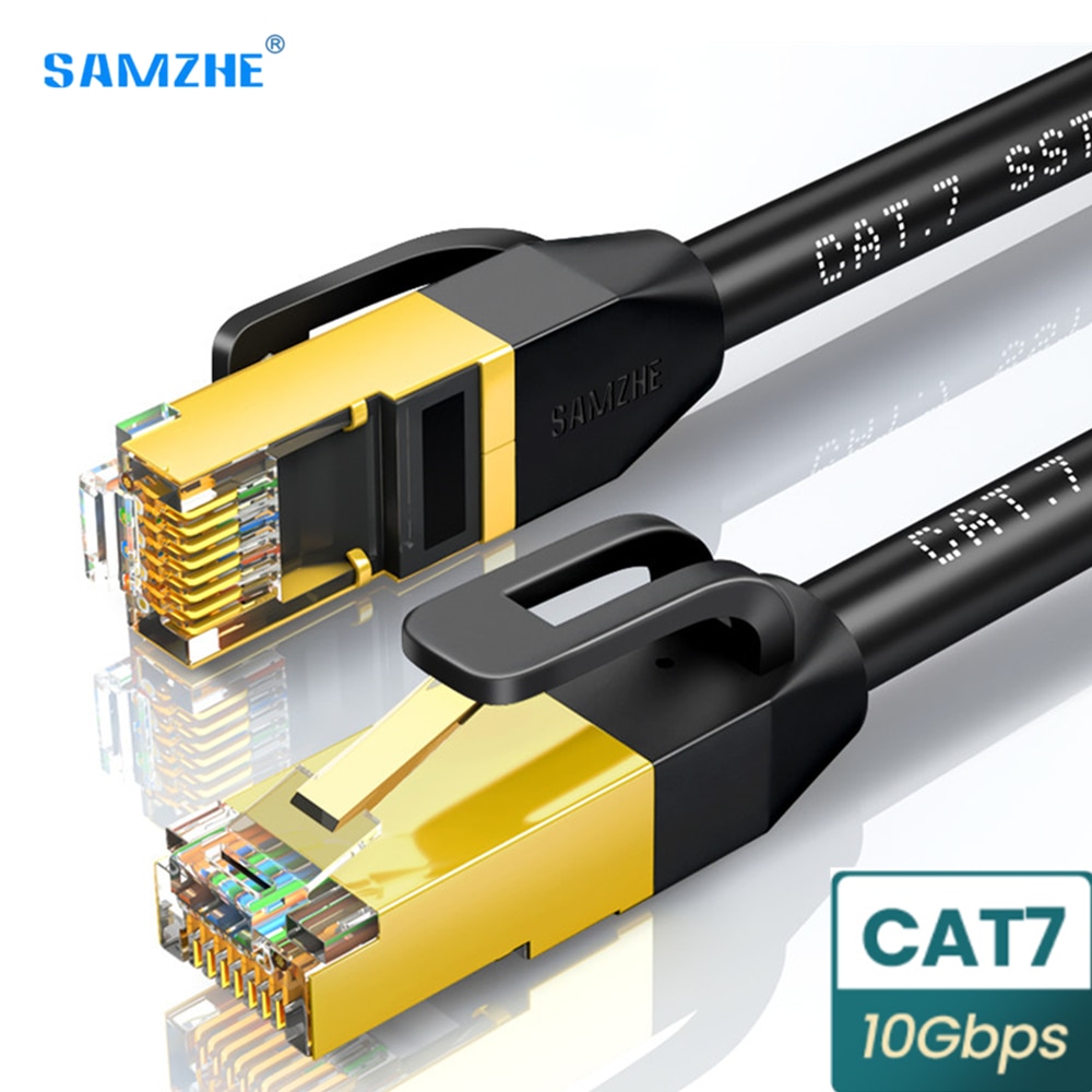 Katze 7 Ethernet Kabel Runde Lan Kabel SFTP RJ45 Netzwerk Kabel für Kompatibel Patchkabel für Computer Router Laptop Netzwerk kabel